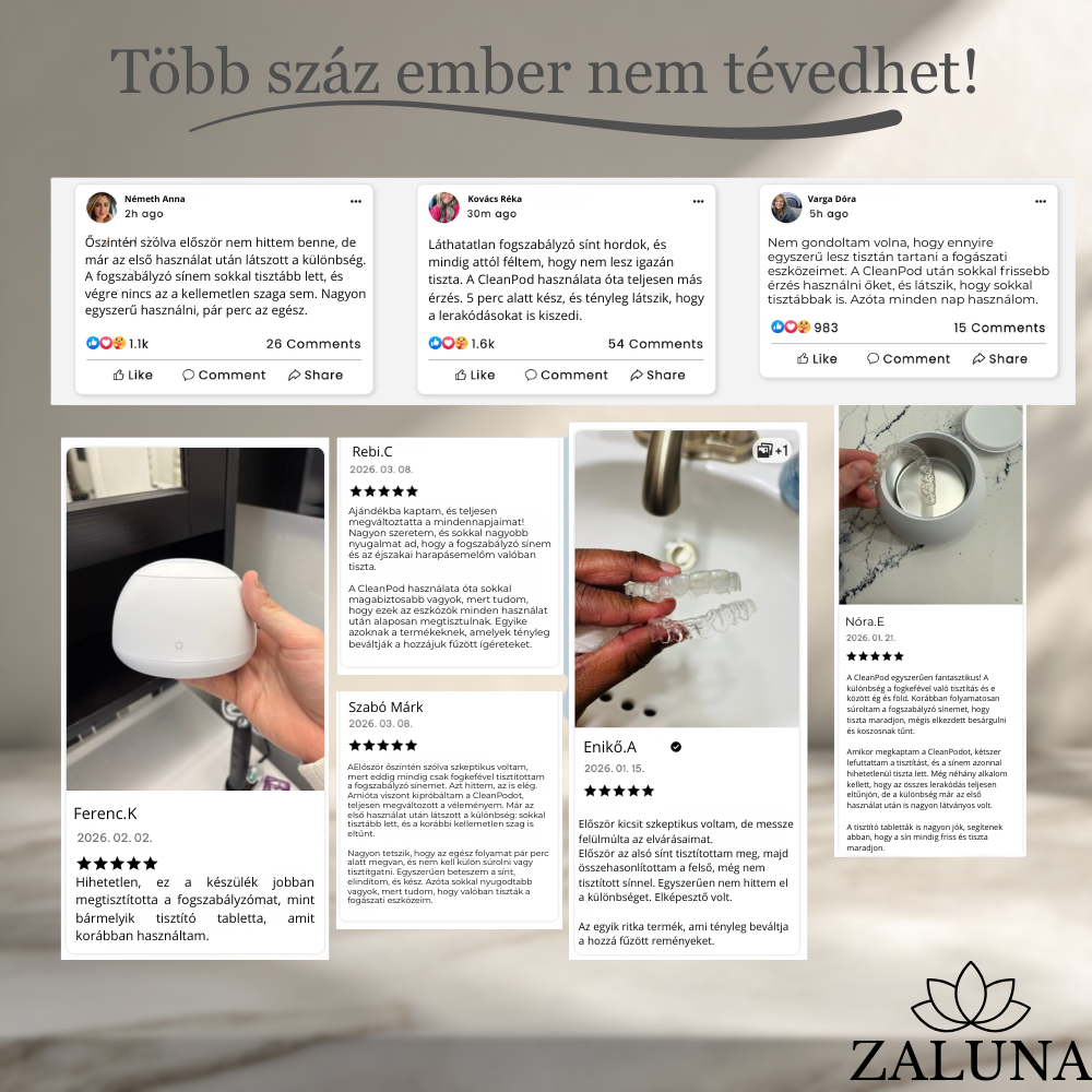 Zlauna CleanPod ultrahangos tisztító