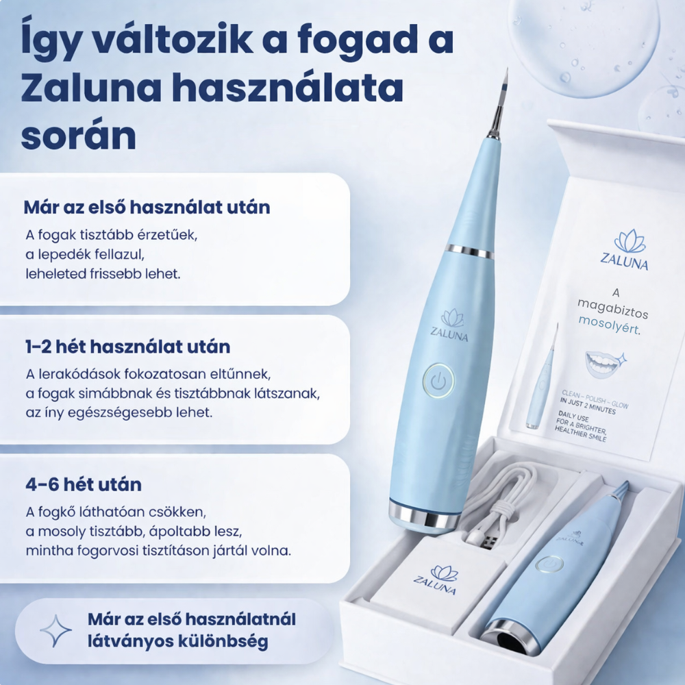 Zaluna ultrahangos fogtisztító